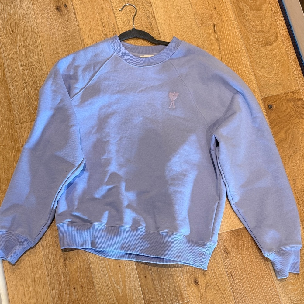 Ami Alexandre Mattiussi Men's Lavender Crewneck Sweater